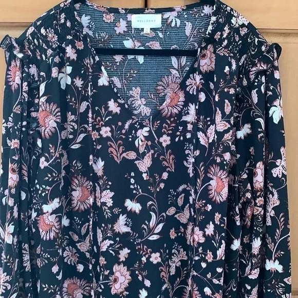 Black pink floral tunic  1X - Picture 1 of 7
